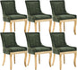 Upholstered Dining Chairs Set of 6, Modern Fabric Side Chairs by MZDOO