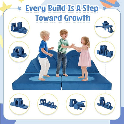 Kids Modular Play Sofa Convertible Foam Play Mat, Transformable Into a Game - Image 3