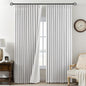 Pinch Pleated Linen White Blackout Curtains 84 Inches Long by AUSSPVOCT