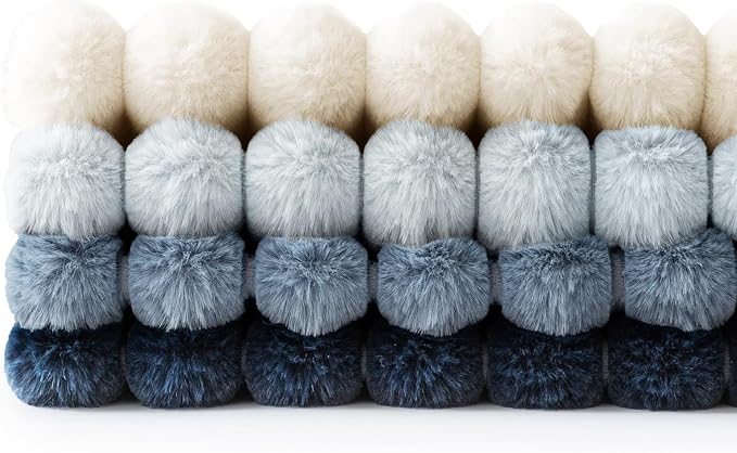 MIULEE Faux Fur Plush Decorative Throw Pillow Covers 16x16, Soft Coastal Modern - Image 6