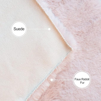ORINOVA Pink Washable Fluffy Rugs - Image 7