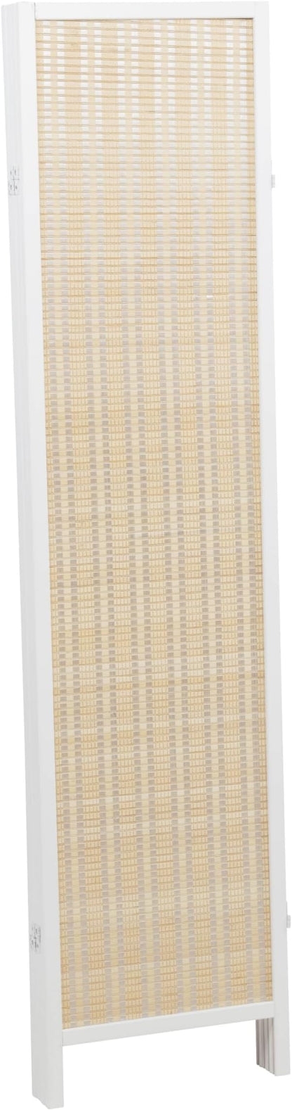 Roundhill Furniture Inkwell 4-Panel Bamboo Room Divider, Folding Portable - Image 8