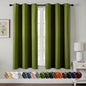 MIULEE Blackout Curtains for Bedroom 2 Panel 40"x54" Long Light Olive Green | by MIULEE