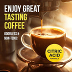 Descaling Powder Solution (6-Uses) Coffee Machine Descaler Cleaner | Compatible with Breville Keurig Nespresso Delonghi Ninja | To Descale Automatic Coffee Pots & Makers & Espresso Machines