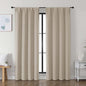 Simplebrand Ava Biscotti Beige Blackout Curtains by Simplebrand