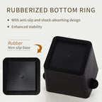 Espresso Knock Box Square High Side Wall Splash Prevention Design Knock Box Shock Absorbing Non Slip Knock Box Espresso With Removable Knock Bar Espresso Accessories for Home/Office