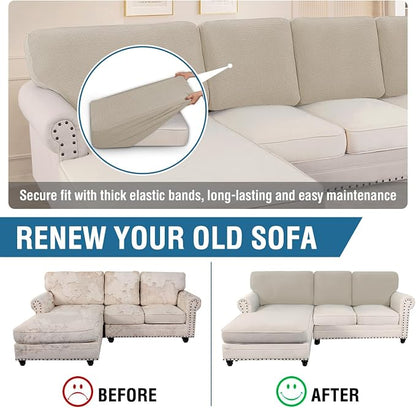 H.VERSAILTEX Backrest Cushion Covers Sectional Couch Back Cushion Covers - Image 5