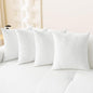 CaliTime Decorative Couch Throw Pillow Covers 18 X 18 Inches True White | Pack by CaliTime