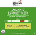 San Francisco Bay Compostable Coffee Pods - Organic Rainforest Blend (80 Ct) K Cup Compatible including Keurig 2.0, Medium Dark Roast