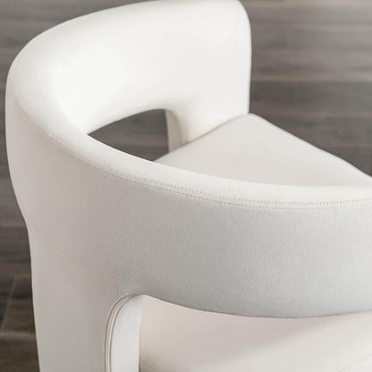 BESTANO Set of 3 Modern Velvet Fabric Upholstered Dining Chairs - Image 5