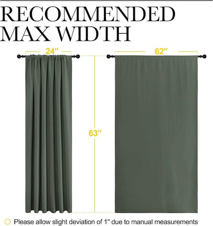 NICETOWN Bedroom Curtains Blackout Draperies - Image 7