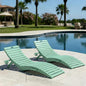Folding HDPE Pool Lounge Chairs Set of 2, Pre-Assembled Outdoor Chaise Lounge by YourPerfectOutdoorEscape