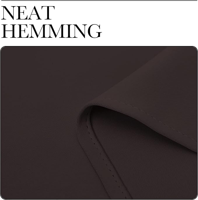 NICETOWN RV Blackout Curtains for Camper Windows, Toffee Brown, Kitchen Curtains - Image 6