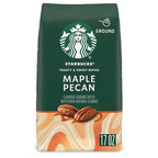 Starbucks Ground Coffee, Maple Pecan Flavored Coffee, Naturally Flavored, 100% Arabica, 1 bag (17 oz)