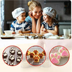 Dog Treat Molds, Dog Paw and Bone Shaped Silicone Molds，3 Packs Stainless Steel Cookie Cutter，for Chocolate, Candy, Jelly, Ice Cube, Dog Treats - Set of 11