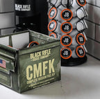 Black Rifle Coffee Company Supply Drop Variety Pack (96 Count of K Cups) - Silencer Smooth (Light), AK-47 (Medium), Just Black (Medium) & BeyondBlack (Dark Roast) - K Cups Coffee Variety Pack