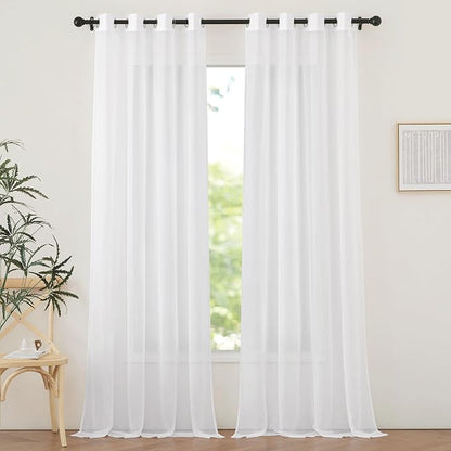 NICETOWN Living Room Sheer Curtains 96 inches Long by NICETOWN