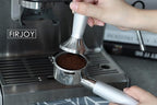 54mm Bottomless Portafilter for Breville Barista Express, BES870XL, BES870BSXL, BES878BSS, BES880BSS and More Breville Espresso Machine (Aluminum Alloy Handle-Black)