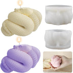 Snake Cobra Candle Resin Mold - Resin Casting Silicone Molds for Home Decor & Candle Making Wave Spiral Mold