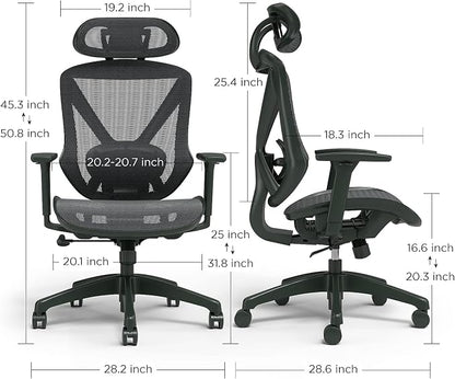 Staples Dexley Ergonomic Task Chair, Lumbar Support, Adjustable Height - Image 2