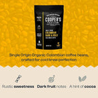 Cold Brew Coffee Colombian Reserve Single Origin Coarsely Whole Bean Coffee - 2 lb. Bag - Dark Roast