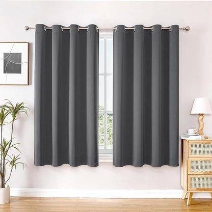 ChrisDowa Blackout Curtains for Bedroom and Living Room 63 Inches Long | 2 by ChrisDowa