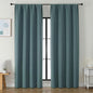 Simplebrand Ava Dark Green Blackout Curtains by Simplebrand