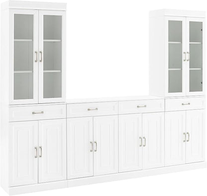 Crosley Furniture Stanton 3-Piece Sideboard Buffet Cabinet and Glass Door by CrosleyFurniture