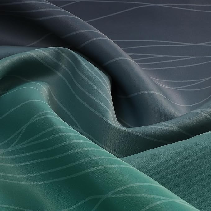 Black and Green Ombre Blackout Curtains 102 Inches Long | Curtains - Image 9
