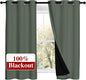 NICETOWN 100% Blackout Curtains 54 inches Long, Double-Deck Completely Blackout by NICETOWN