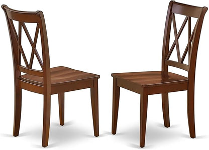 East West Furniture CLC-MAH-W Clarksville Dining Chairs by EastWestFurniture
