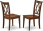East West Furniture CLC-MAH-W Clarksville Dining Chairs by EastWestFurniture