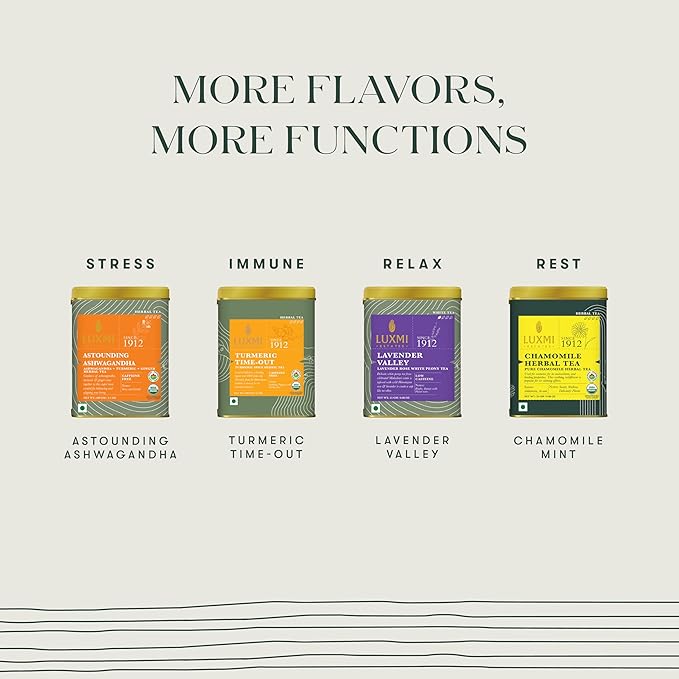 Luxmi Estates - Minty Mile - Organic Chamomile Mint Tea - Loose Leaf - 50g (25 Cups) | With Chamomile, Lemongrass, Spearmint and Peppermint | Low Caffeine Chamomile Tea | Best for Night Time
