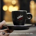 Caffe Vergnano 1882 Antica Bottega Whole Bean Arabica Medium Roast Espresso, 1.1 lbs Bag - Italian Coffee Beans with notes of Chocolate, Nuts & Caramel, Intensity 5/10-500g Bag