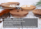 KKC HOME ACCENTS Glass Tea Canisters for Loose Leaf Tea,Airtight Glass Containers with Wood Lids,39 Fl oz