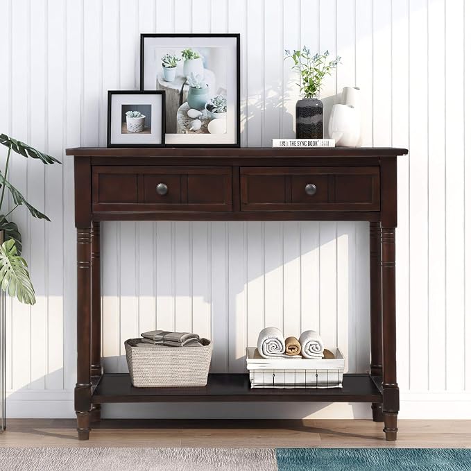 Harper & Bright Designs TREXM Daisy Series Console Table Traditional Design - Image 3