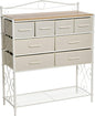 Household Essentials Coastal Oak & Iron Vintage 8-Drawer Sideboard by HouseholdEssentials
