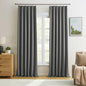 Grey Pinch Pleat Curtains & Drapes 120 Inches Long 2 Panels Set, Soundproof by KEQIAOSUOCAI