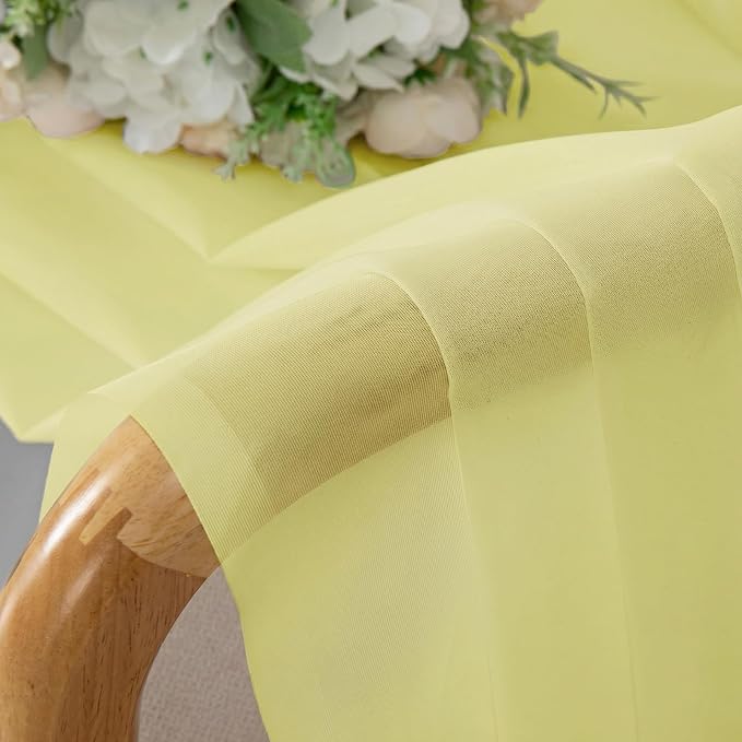 Sheer Curtains 72 Inches Long 2 Panels Set, Modern Light Filtering Sheer - Image 4