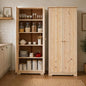 From the Tree Furniture Solid Pine Pantry Cabinet — 72" Tall Unfinished Kitchen by FromTheTreeFurniture