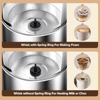 Milk Frother and Steamer, Large Capacity Detachable Electric Milk Frother, Automatic Warm and Cold Foam Maker, Hot Chocolate Maker, BPA Free