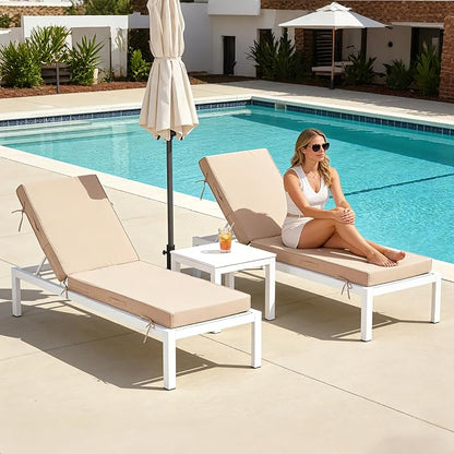 80x26x4in Lounge Cushions for Outdoor Furniture, Outdoor Lounge Chair Cushions - Image 6