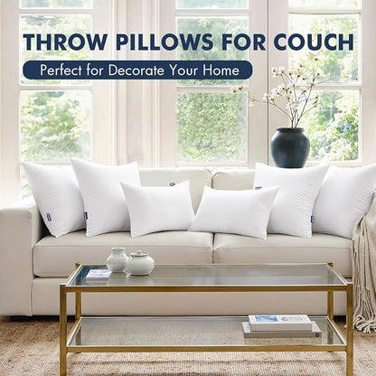 MIULEE 22x22 Throw Pillows Inserts 2 Pack, Decorative Pillows - Image 2