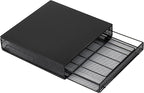 Mind Reader Single Serve Coffee Pod Drawer, 36 Pod Capacity, Countertop Organizer, Metal, 12.75" L x 13" W x 3" H, Black
