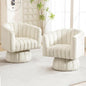 Swivel Accent Barrel Chair Set of 2- Cute Comfy Small Round 360° Arm Chair by YUUIJOAA