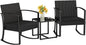 Homall Patio Furniture Set 3 Piece Resin Outdoor Bistro Set Rocking Patio Chairs by Homall