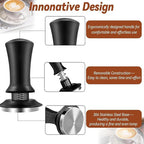 Coffee Tamper, 22 PCS Espresso Accessories Kit Including 51mm Coffee Tamper WDT Tool Tamper Mat Coffee Stirrer Latte Art Pen Milk Frothing Pitcher Coffee Stencils