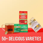 Twinings Decaffeinated English Breakfast Individually Wrapped Bags, 20 Count (Pack of 6), Flavourful & Robust, Enjoy Hot or Iced, 120 Teabags
