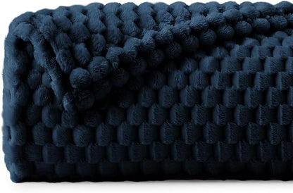 BEDELITE Navy Large Throw Blanket by BEDELITE