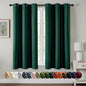 MIULEE Blackout Curtains for Bedroom 2 Panel 40 x 63 Inch Long Hunter Green | by MIULEE
